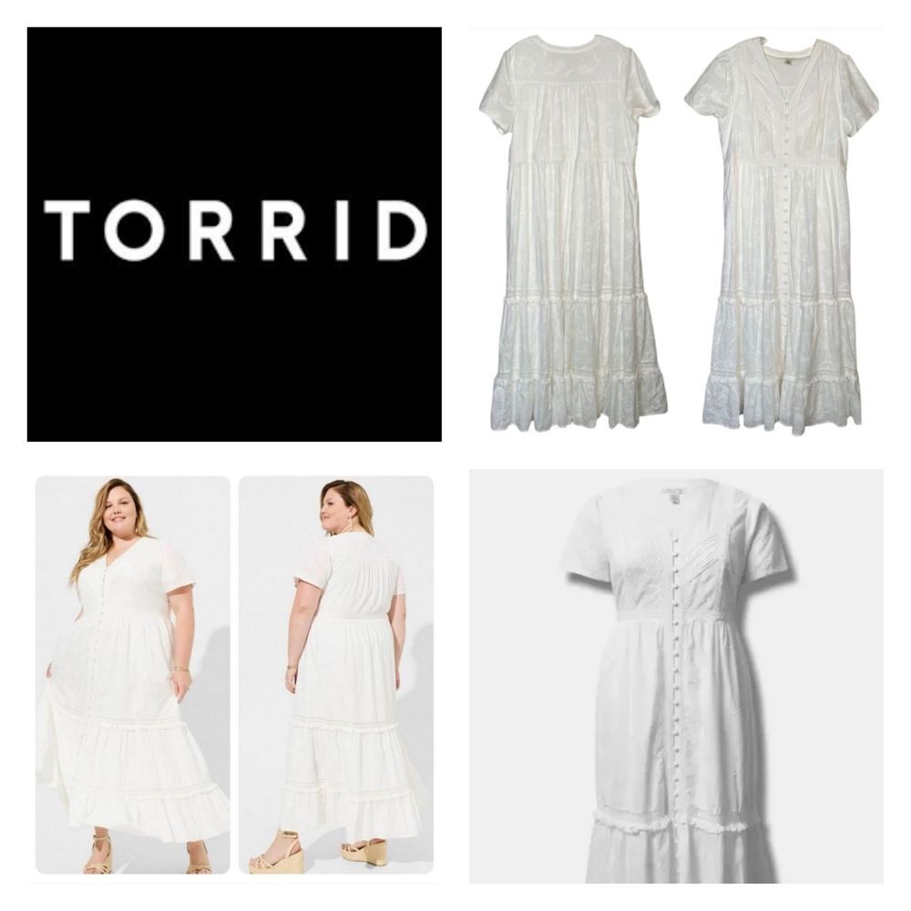 Torrid White Maxi Dress